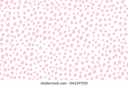 Abstract modern leopard seamless pattern. Animals trendy background. Pink and white decorative vector stock illustration for print, card, postcard, fabric, textile. Modern ornament of stylized skin.