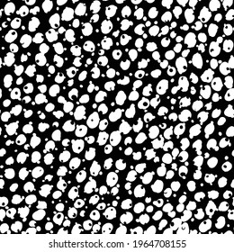Abstract modern leopard seamless pattern. Animals trendy background. Black and white decorative vector illustration for print, card, postcard, fabric, textile. Modern ornament of stylized skin.