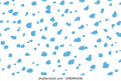Abstract modern leopard seamless pattern. Animals trendy background. Blue and white decorative vector stock illustration for print, card, postcard, fabric, textile. Modern ornament of stylized skin.