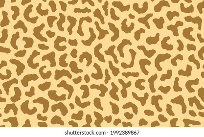 Abstract modern leopard seamless pattern. Animals trendy background. Beige and brown decorative vector stock illustration for print, card, postcard, fabric, textile. Modern ornament of stylized skin.