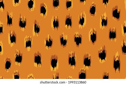 Abstract modern leopard seamless pattern. Animals trendy background. Brow and black decorative vector stock illustration for print, card, postcard, fabric, textile. Modern ornament of stylized skin.