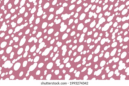 Abstract modern leopard seamless pattern. Animals trendy background. Pink and white decorative vector stock illustration for print, card, postcard, fabric, textile. Modern ornament of stylized skin.