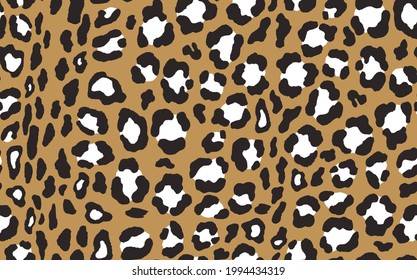Abstract modern leopard seamless pattern. Animals trendy background. Brown and black decorative vector stock illustration for print, card, postcard, fabric, textile. Modern ornament of stylized skin.