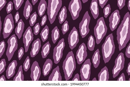 Abstract modern leopard seamless pattern. Animals trendy background. Pink and white decorative vector stock illustration for print, card, postcard, fabric, textile. Modern ornament of stylized skin.