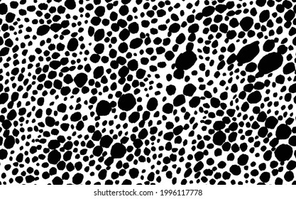 Abstract modern leopard seamless pattern. Animals trendy background. Black and white decorative vector stock illustration for print, card, postcard, fabric, textile. Modern ornament of stylized skin.