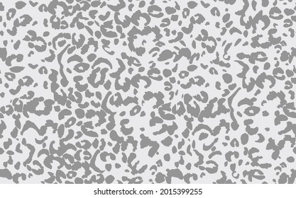 Abstract modern leopard seamless pattern. Animals trendy background. Grey decorative vector stock illustration for print, card, postcard, fabric, textile. Modern ornament of stylized skin.