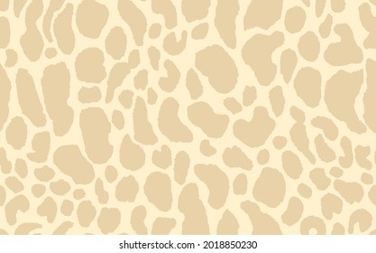 Abstract modern leopard seamless pattern. Animals trendy background. Beige decorative vector stock illustration for print, card, postcard, fabric, textile. Modern ornament of stylized skin.