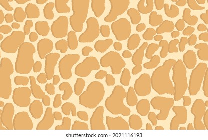 Abstract modern leopard seamless pattern. Animals trendy background. Beige decorative vector stock illustration for print, card, postcard, fabric, textile. Modern ornament of stylized skin.