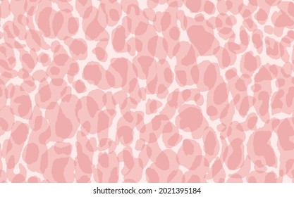Abstract modern leopard seamless pattern. Animals trendy background. Pink decorative vector stock illustration for print, card, postcard, fabric, textile. Modern ornament of stylized skin.