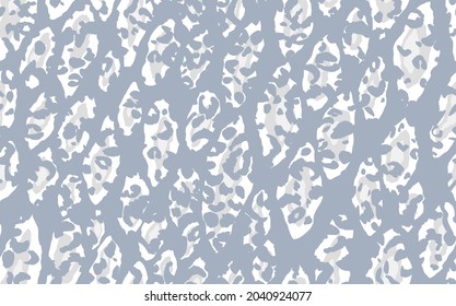 Abstract modern leopard seamless pattern. Animals trendy background. Grey decorative vector stock illustration for print, card, postcard, fabric, textile. Modern ornament of stylized skin.