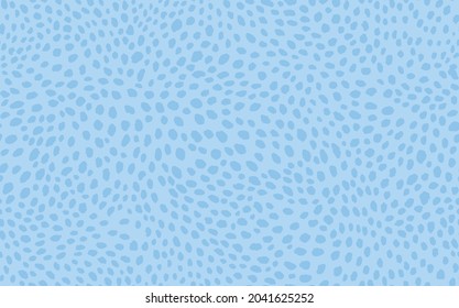 Resumen del patrón de leopardo moderno. Los animales están de moda. Ilustración decorativa azul de material vectorial para impresión, tarjeta, postal, tela, textil. Ornamento moderno de piel estilizada.