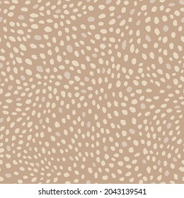 Abstract modern leopard seamless pattern. Animals trendy background. Brown decorative vector stock illustration for print, card, postcard, fabric, textile. Modern ornament of stylized skin.