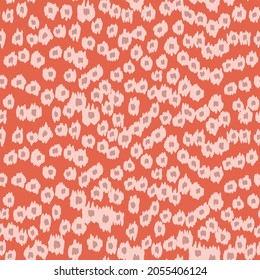 Abstract modern leopard seamless pattern. Animals trendy background. Beige and brown decorative vector stock illustration for print, card, postcard, fabric, textile. Modern ornament of stylized skin.