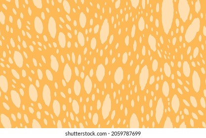 Abstract modern leopard seamless pattern. Animals trendy background. Orange decorative vector stock illustration for print, card, postcard, fabric, textile. Modern ornament of stylized skin.