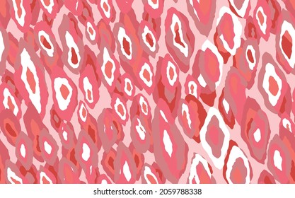 Abstract modern leopard seamless pattern. Animals trendy background. Pink decorative vector stock illustration for print, card, postcard, fabric, textile. Modern ornament of stylized skin.