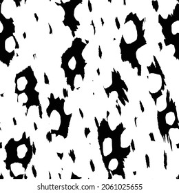 Abstract modern leopard seamless pattern. Animals trendy background. Black and white decorative vector illustration for print, card, postcard, fabric, textile. Modern ornament of stylized skin.