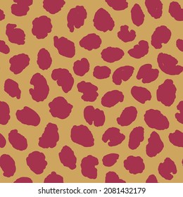 Abstract modern leopard seamless pattern. Animals trendy background. Beige decorative vector stock illustration for print, card, postcard, fabric, textile. Modern ornament of stylized skin.
