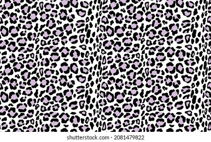 Abstract modern leopard seamless pattern. Animals trendy background. White and black decorative vector stock illustration for print, card, postcard, fabric, textile. Modern ornament of stylized skin.