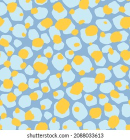 Abstract modern leopard seamless pattern. Animals trendy background. Color decorative vector stock illustration for print, card, postcard, fabric, textile. Modern ornament of stylized skin.