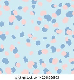 Abstract modern leopard seamless pattern. Animals trendy background. Color decorative vector stock illustration for print, card, postcard, fabric, textile. Modern ornament of stylized skin.