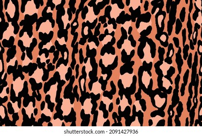 Abstract modern leopard seamless pattern. Animals trendy background. Color decorative vector stock illustration for print, card, postcard, fabric, textile. Modern ornament of stylized skin.