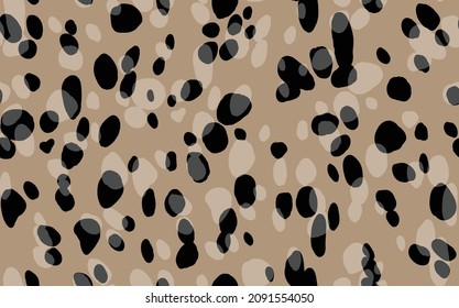 Abstract modern leopard seamless pattern. Animals trendy background. Color decorative vector stock illustration for print, card, postcard, fabric, textile. Modern ornament of stylized skin.