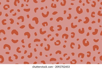 Abstract modern leopard seamless pattern. Animals trendy background. Color decorative vector stock illustration for print, card, postcard, fabric, textile. Modern ornament of stylized skin.