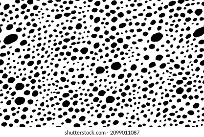 Abstract modern leopard seamless pattern. Animals trendy background. Black and white decorative vector stock illustration for print, card, postcard, fabric, textile. Modern ornament of stylized skin.