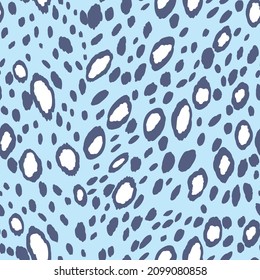 Abstract modern leopard seamless pattern. Animals trendy background. Color decorative vector stock illustration for print, card, postcard, fabric, textile. Modern ornament of stylized skin.