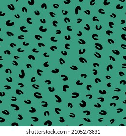 Resumen del patrón de leopardo moderno. Los animales están de moda. Ilustración decorativa del material vectorial de color para impresión, tarjeta postal, tela, textil. Ornamento moderno de piel estilizada.