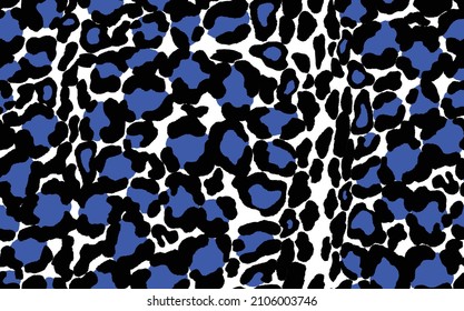 Abstract modern leopard seamless pattern. Animals trendy background. White and black decorative vector stock illustration for print, card, postcard, fabric, textile. Modern ornament of stylized skin.
