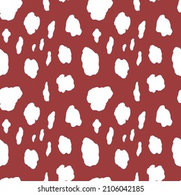 Abstract modern leopard seamless pattern. Animals trendy background. Color decorative vector stock illustration for print, card, postcard, fabric, textile. Modern ornament of stylized skin.