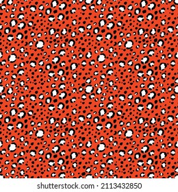 Abstract modern leopard seamless pattern. Animals trendy background. Color decorative vector stock illustration for print, card, postcard, fabric, textile. Modern ornament of stylized skin.