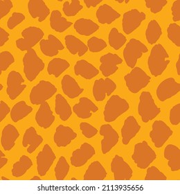 Abstract modern leopard seamless pattern. Animals trendy background. Color decorative vector stock illustration for print, card, postcard, fabric, textile. Modern ornament of stylized skin.