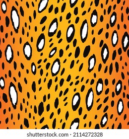 Abstract modern leopard seamless pattern. Animals trendy background. Color decorative vector stock illustration for print, card, postcard, fabric, textile. Modern ornament of stylized skin.
