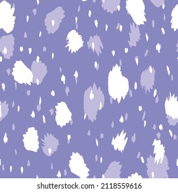 Resumen del patrón de leopardo moderno. Los animales están de moda. Ilustración de material vectorial violeta y BLANCO para impresión, tarjeta, postal, tela, textil. Ornamento moderno de piel estilizada.