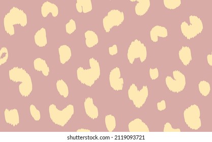 Abstract modern leopard seamless pattern. Animals trendy background. Color decorative vector stock illustration for print, card, postcard, fabric, textile. Modern ornament of stylized skin.