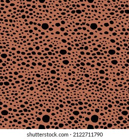 Abstract modern leopard seamless pattern. Animals trendy background. Color decorative vector stock illustration for print, card, postcard, fabric, textile. Modern ornament of stylized skin.