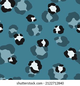 Abstract modern leopard seamless pattern. Animals trendy background. Color decorative vector stock illustration for print, card, postcard, fabric, textile. Modern ornament of stylized skin.