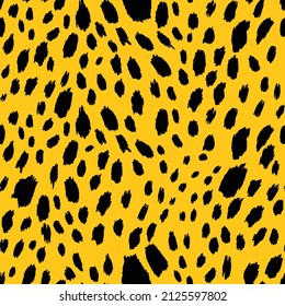 Abstract modern leopard seamless pattern. Animals trendy background. Color decorative vector stock illustration for print, card, postcard, fabric, textile. Modern ornament of stylized skin.