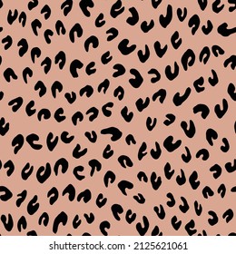 Abstract modern leopard seamless pattern. Animals trendy background. Color decorative vector stock illustration for print, card, postcard, fabric, textile. Modern ornament of stylized skin.