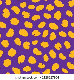 Abstract modern leopard seamless pattern. Animals trendy background. Color decorative vector stock illustration for print, card, postcard, fabric, textile. Modern ornament of stylized skin.