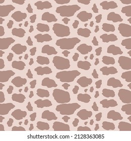 Abstract modern leopard seamless pattern. Animals trendy background. Color decorative vector stock illustration for print, card, postcard, fabric, textile. Modern ornament of stylized skin.