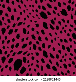 Abstract modern leopard seamless pattern. Animals trendy background. Color decorative vector stock illustration for print, card, postcard, fabric, textile. Modern ornament of stylized skin.