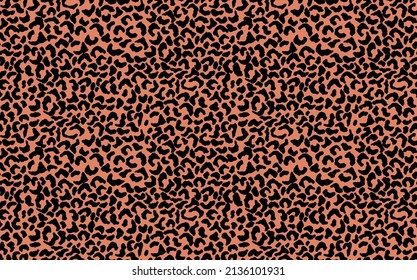 Abstract modern leopard seamless pattern. Animals trendy background. Color decorative vector stock illustration for print, card, postcard, fabric, textile. Modern ornament of stylized skin.