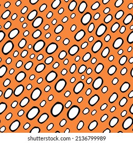 Abstract modern leopard seamless pattern. Animals trendy background. Color decorative vector stock illustration for print, card, postcard, fabric, textile. Modern ornament of stylized skin.