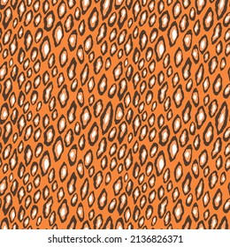 Abstract modern leopard seamless pattern. Animals trendy background. Color decorative vector stock illustration for print, card, postcard, fabric, textile. Modern ornament of stylized skin.