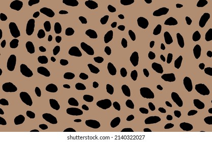 Abstract modern leopard seamless pattern. Animals trendy background. Color decorative vector stock illustration for print, card, postcard, fabric, textile. Modern ornament of stylized skin.