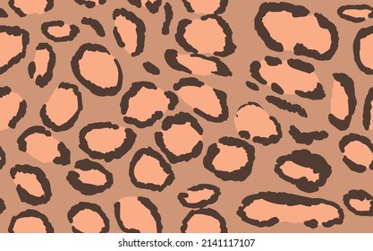 Abstract modern leopard seamless pattern. Animals trendy background. Color decorative vector stock illustration for print, card, postcard, fabric, textile. Modern ornament of stylized skin.