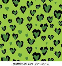 Abstract modern leopard seamless pattern. Animals trendy background. Color decorative vector stock illustration for print, card, postcard, fabric, textile. Modern ornament of stylized skin.